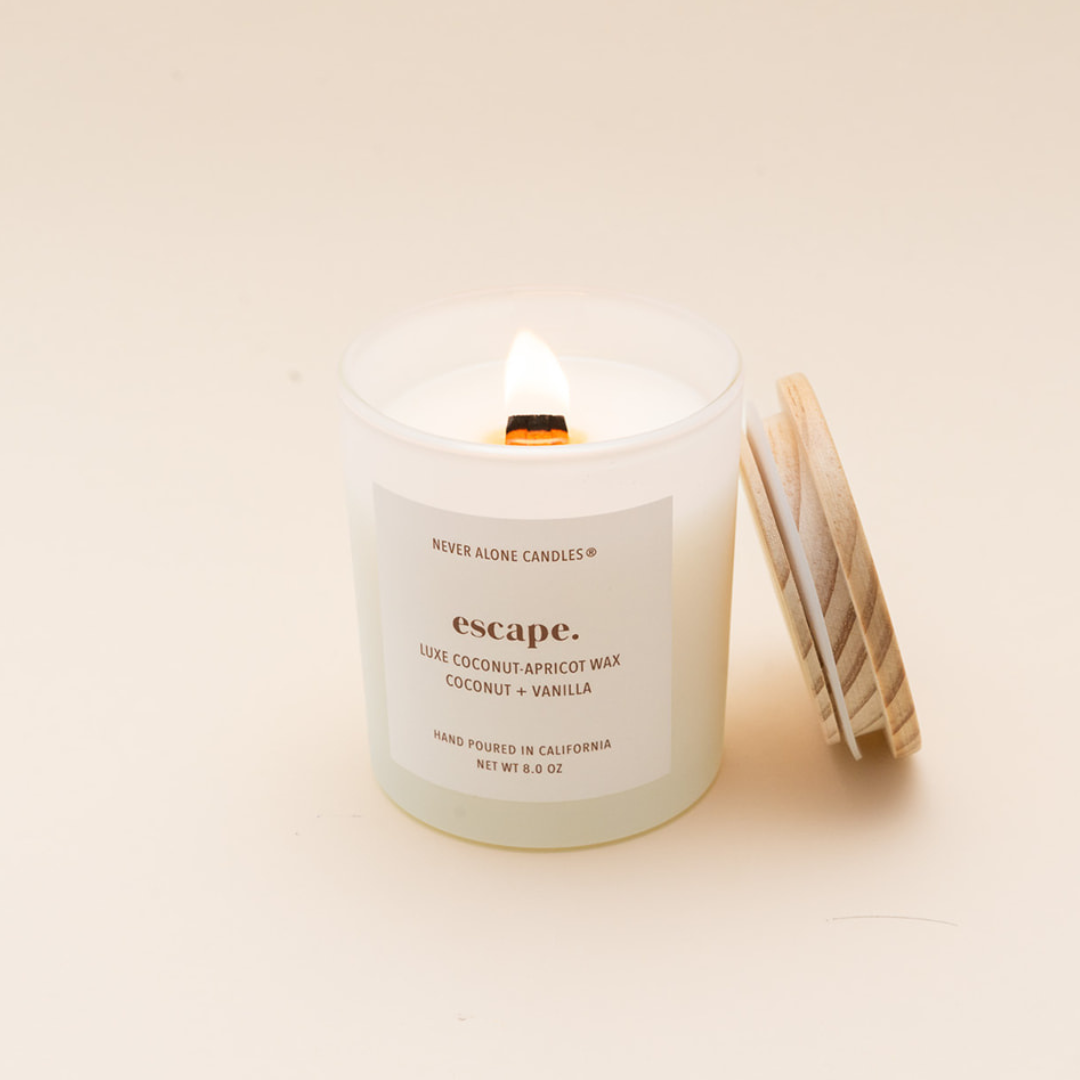 Coconut + Vanilla Scented Candle