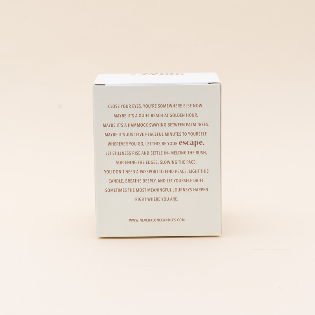 Coconut + Vanilla Scented Candle