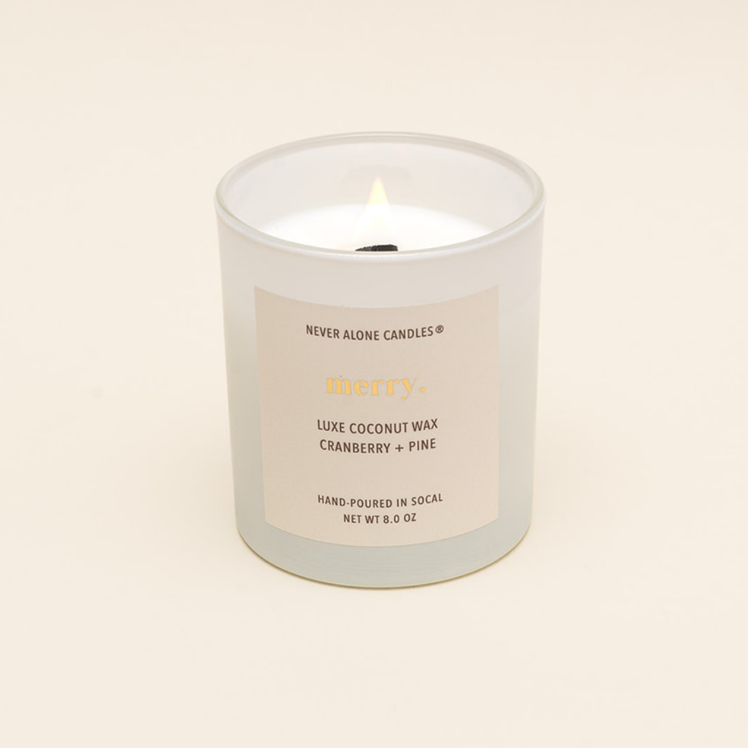 Cranberry + Pine Scented Candle 8 oz