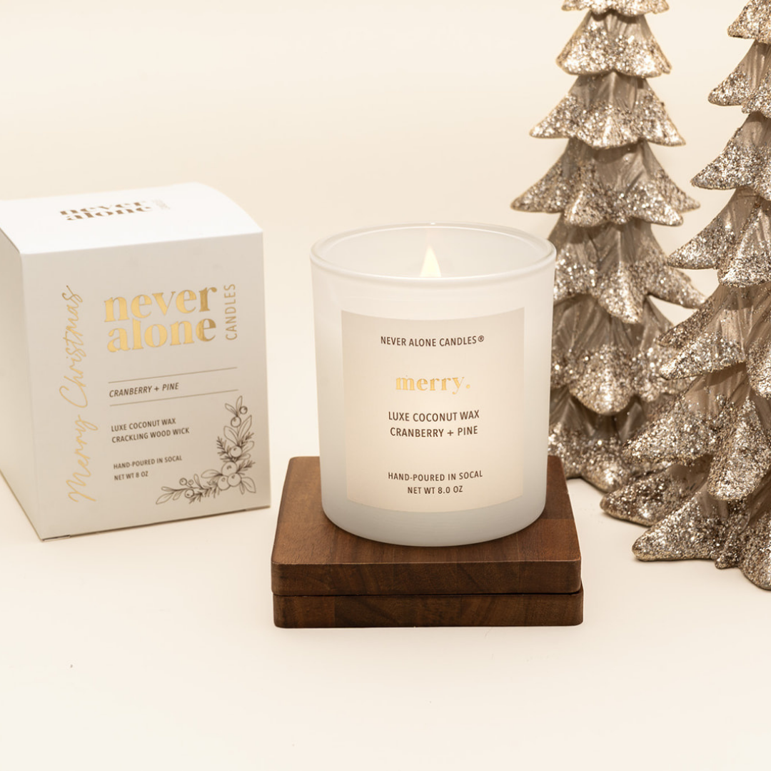 Cranberry + Pine Scented Candle 8 oz