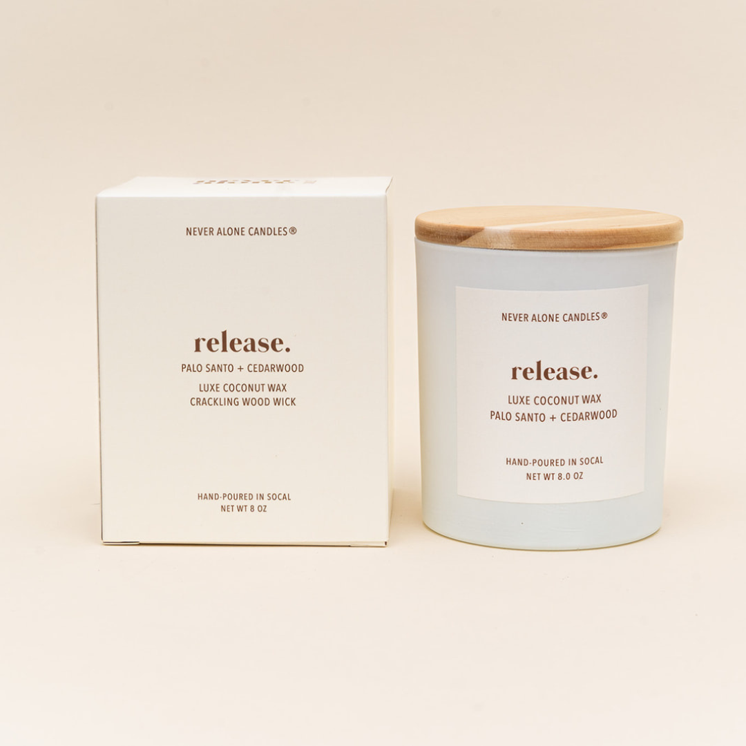 Palo Santo + Cedarwood Scented Candle