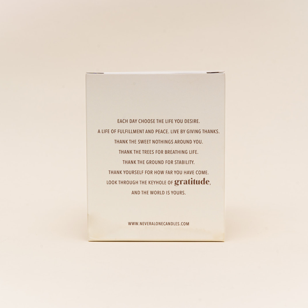 Sandalwood + Vanilla Scented Candle