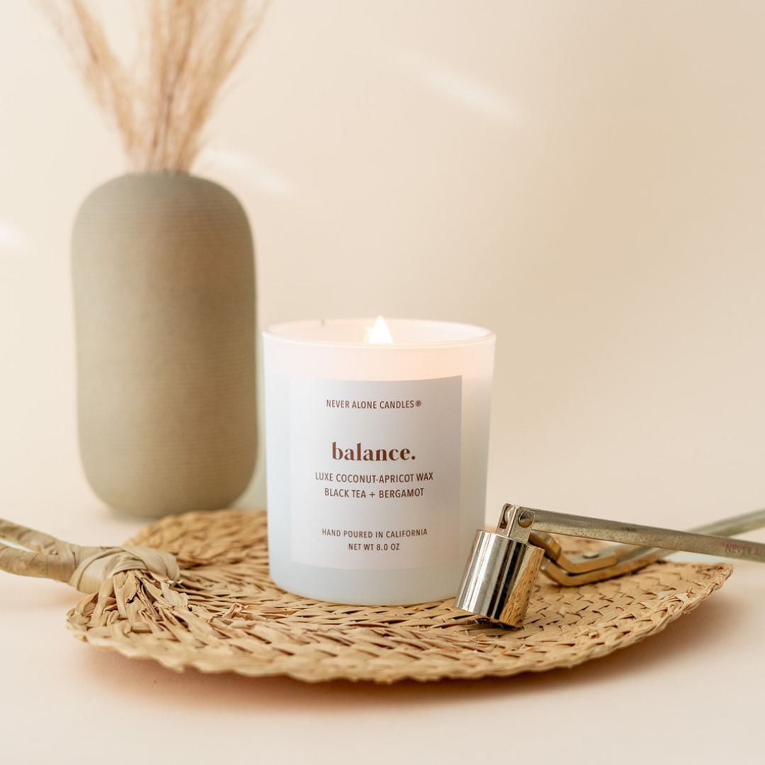 Black Tea + Bergamot Scented Candle