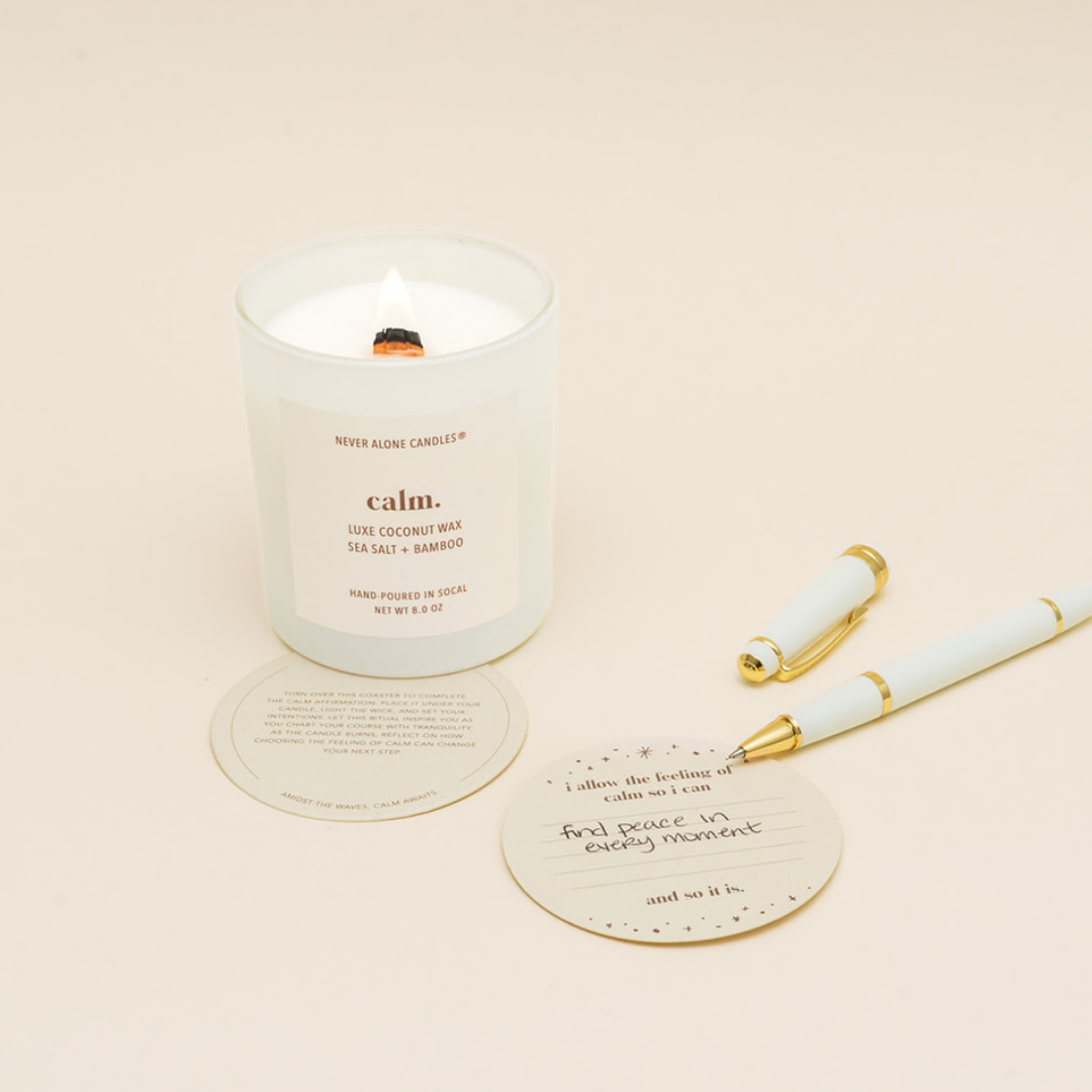 Sea Salt + Bamboo Scented Candle