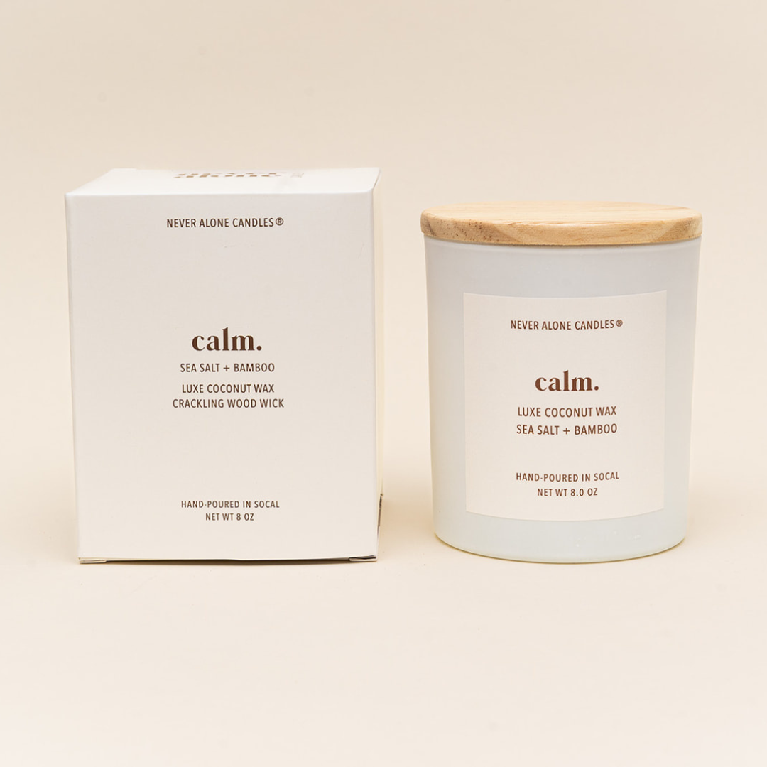 Sea Salt + Bamboo Scented Candle