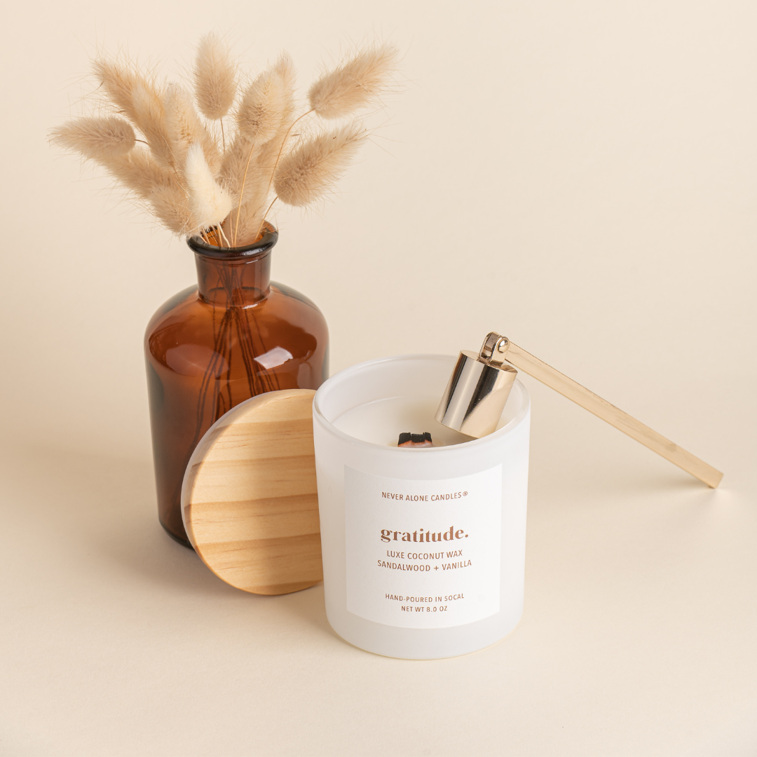 gold candle snuffer for scented candles